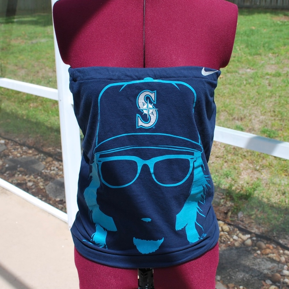 Seattle Mariners Strapless Tube Top Shirt size S